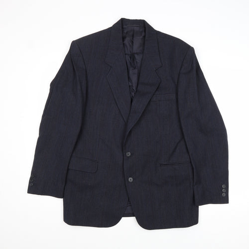 Anthony Loretto Mens Blue Wool Jacket Suit Jacket Size 40 Regular