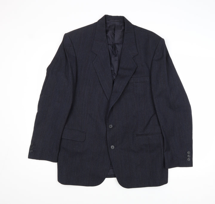 Anthony Loretto Mens Blue Wool Jacket Suit Jacket Size 40 Regular
