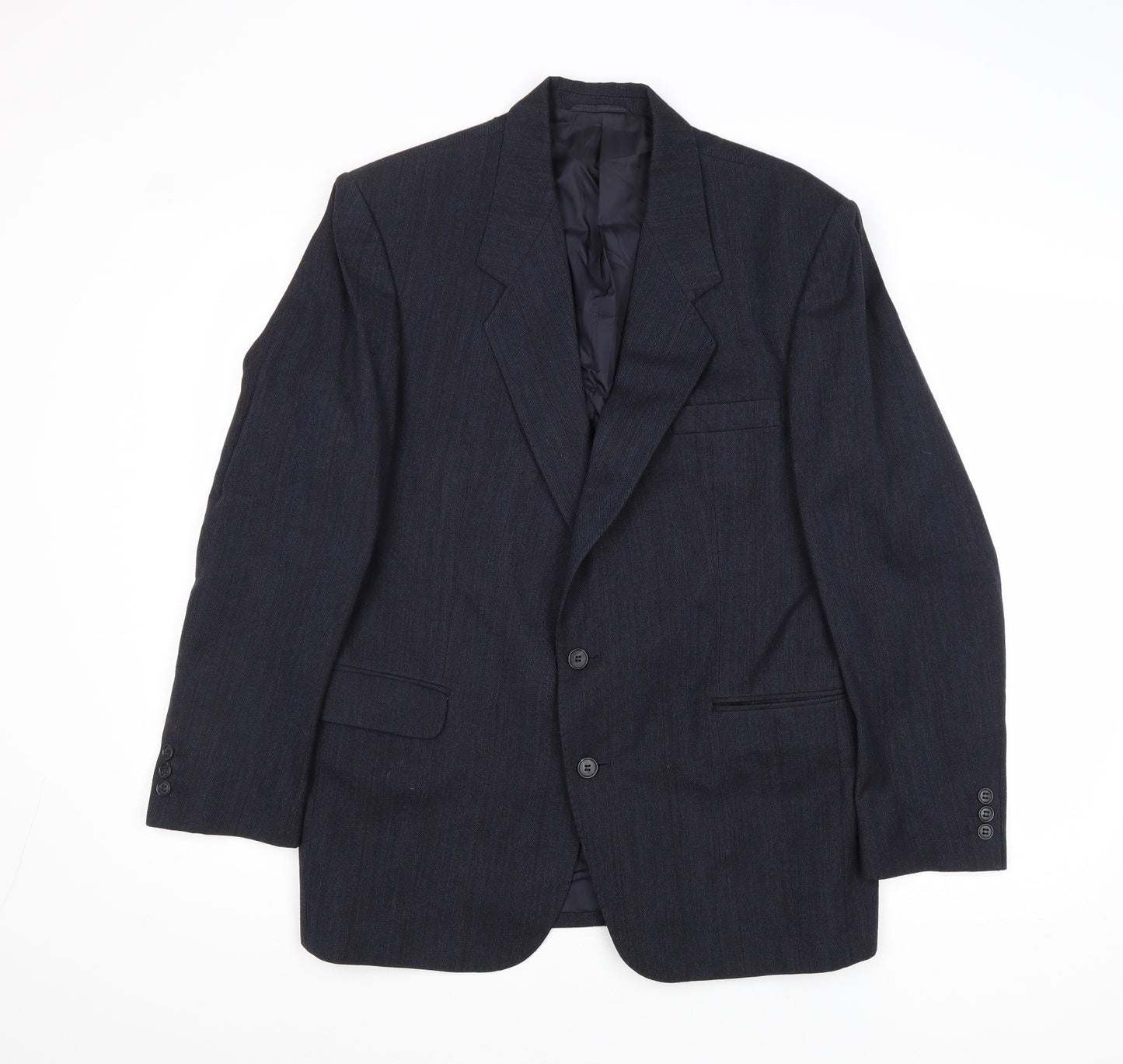 Anthony Loretto Mens Blue Wool Jacket Suit Jacket Size 40 Regular