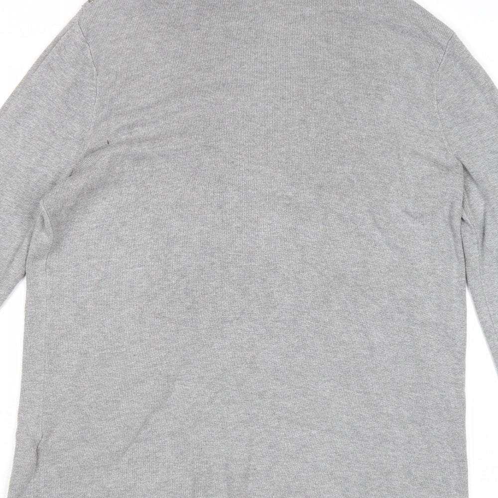 Wallis Womens Grey Roll Neck Viscose Pullover Jumper Size 12