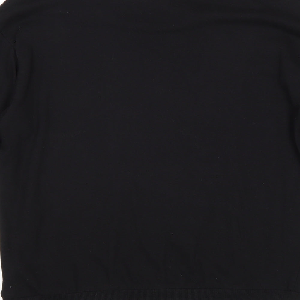 Divided by H&M Womens Black Cotton Pullover Sweatshirt Size S Pullover - Rebel Club London