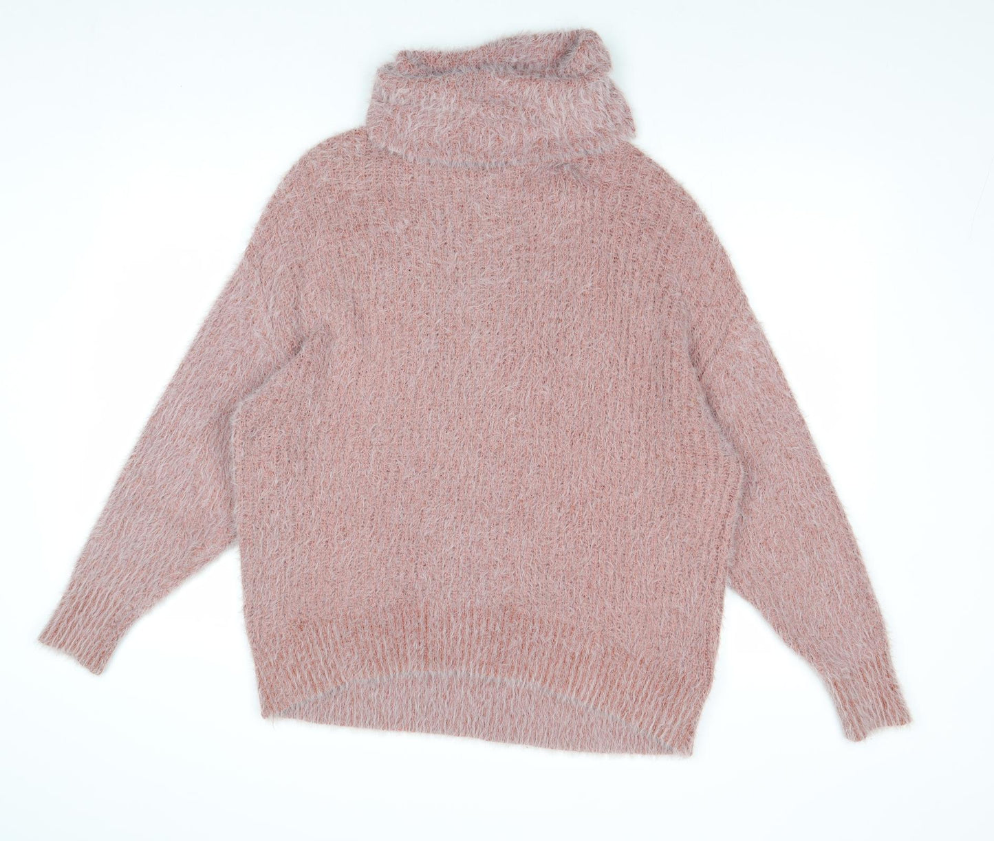 New Look Womens Brown Roll Neck Nylon Pullover Jumper Size S