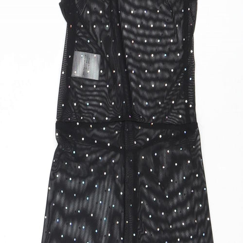 Motel Womens Black Polyester Jumpsuit One-Piece Size XS Pullover