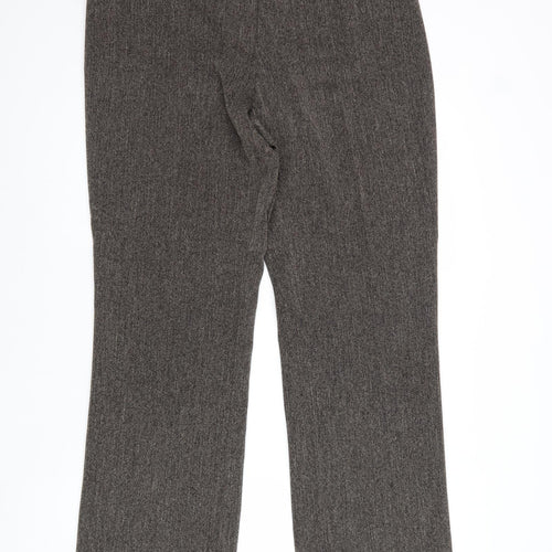 Klass Womens Grey Polyester Trousers Size 16 Regular Zip