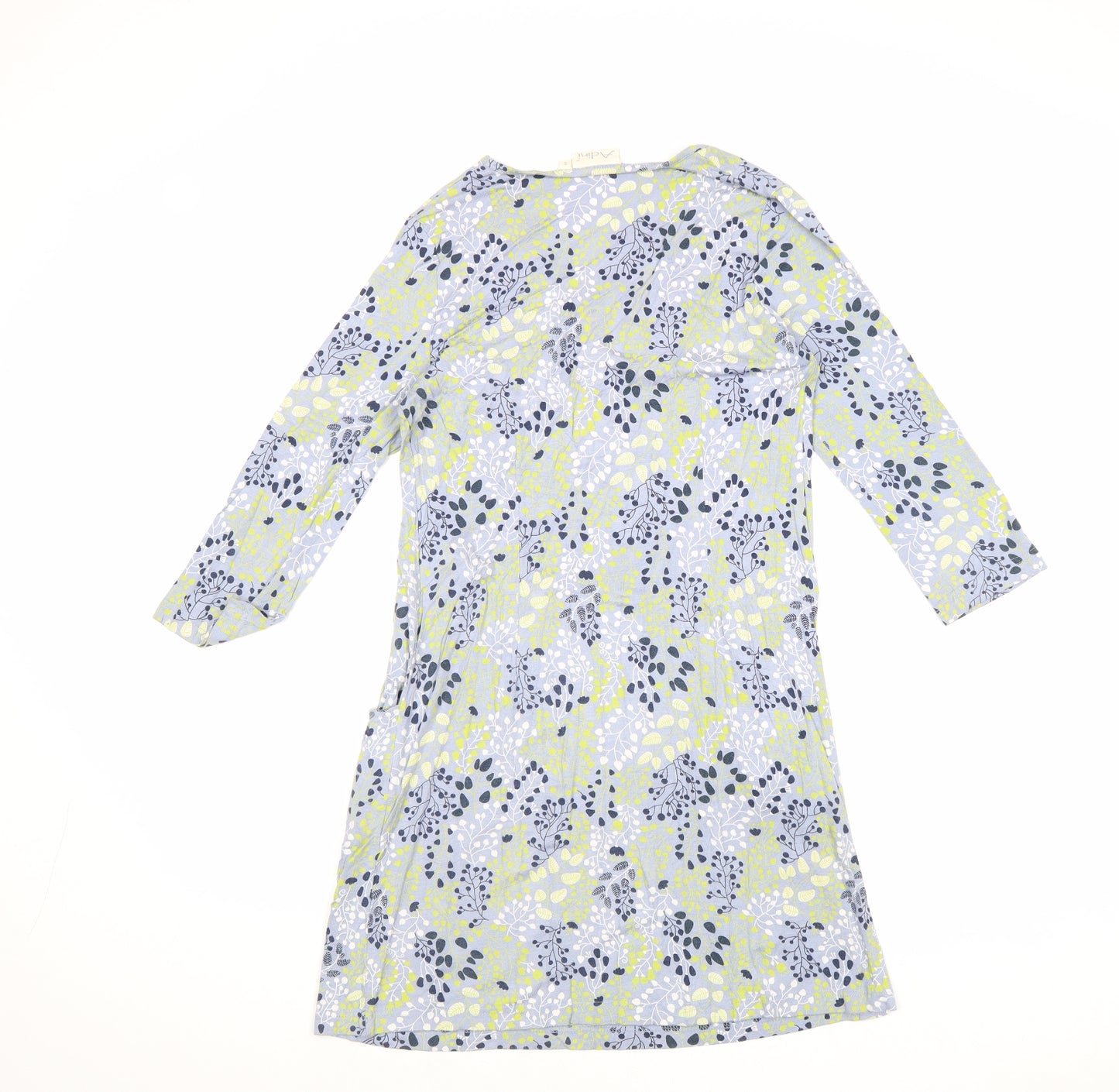 Adini Womens Multicoloured Geometric Viscose A-Line Size S V-Neck Pullover