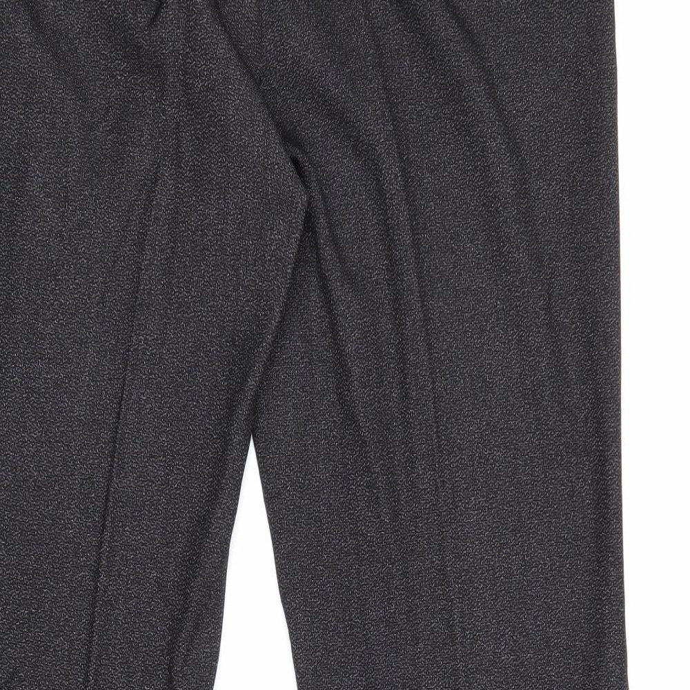 NEXT Womens Grey Polyester Dress Pants Trousers Size 12 Regular Zip