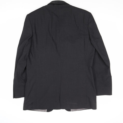 Marks and Spencer Mens Grey Polyester Jacket Suit Jacket Size 42 Regular