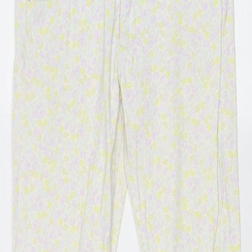 Divided by H&M Womens Multicoloured Geometric Cotton Skinny Jeans Size 12 Regular Zip