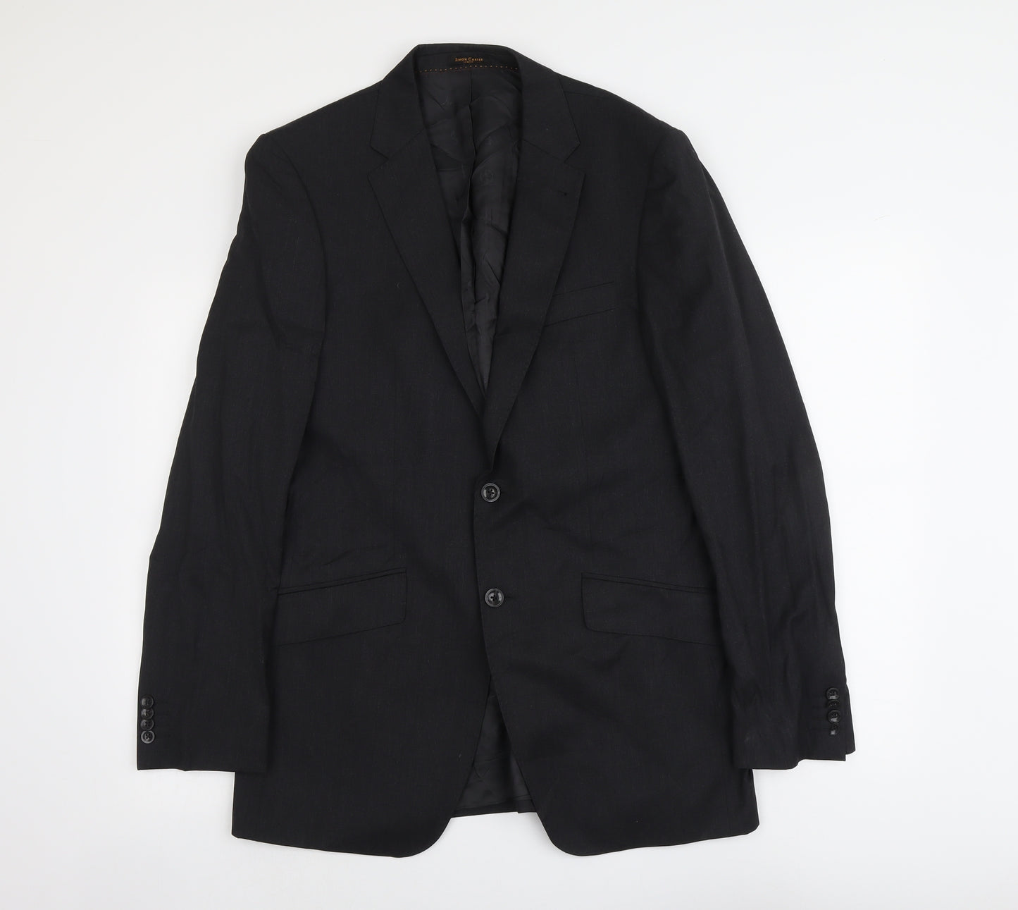 Simon Carter Mens Grey Wool Jacket Suit Jacket Size L Regular