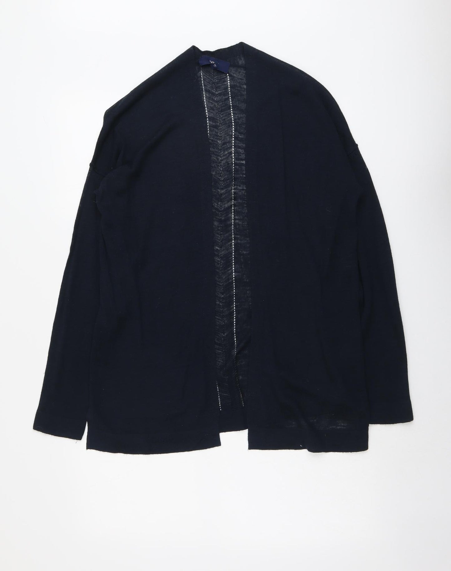 NEXT Womens Blue V-Neck Acrylic Cardigan Jumper Size 10