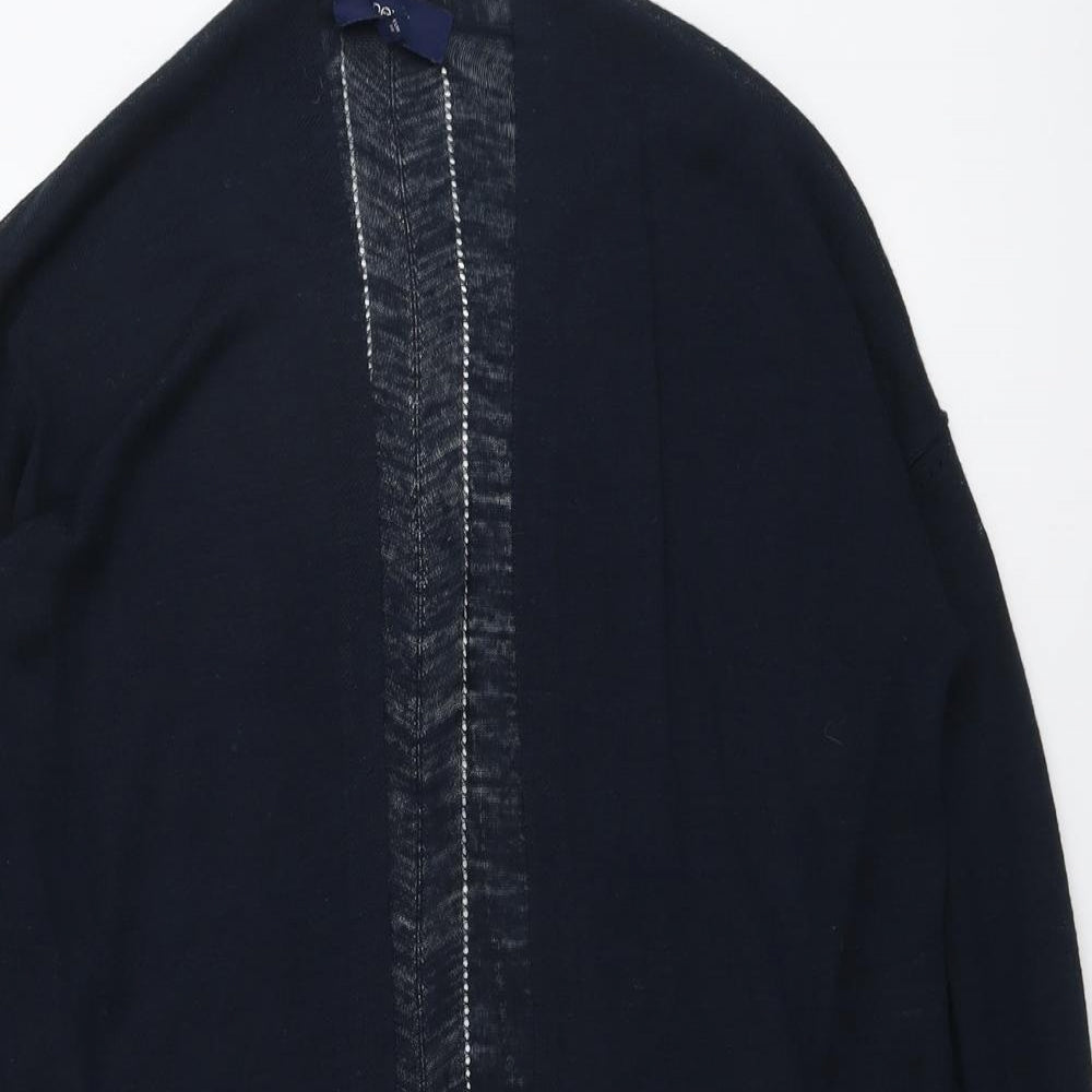 NEXT Womens Blue V-Neck Acrylic Cardigan Jumper Size 10