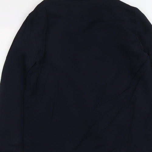 Topshop Womens Blue Viscose Jacket Suit Jacket Size 6