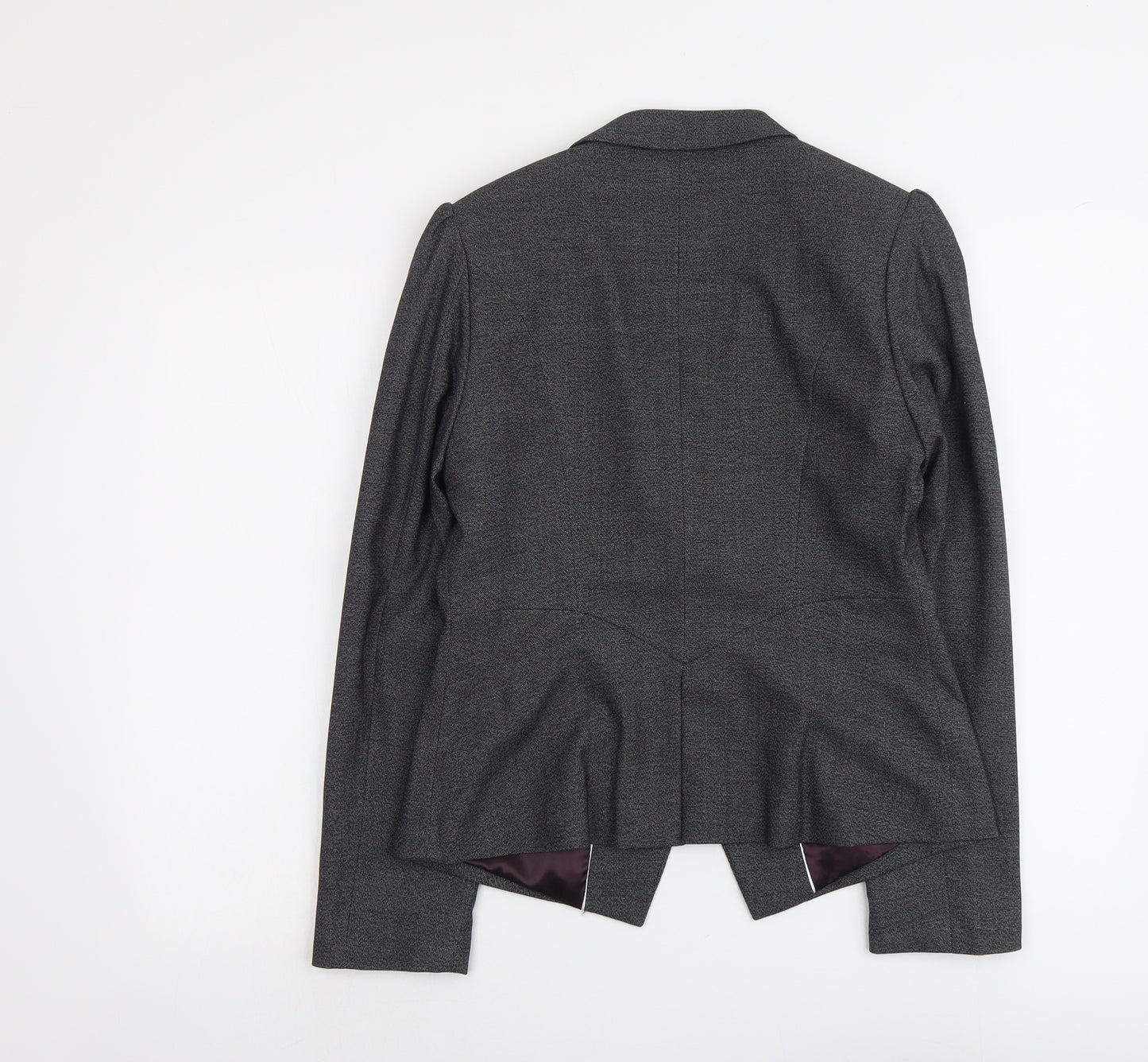 NEXT Womens Grey Polyester Jacket Suit Jacket Size 12