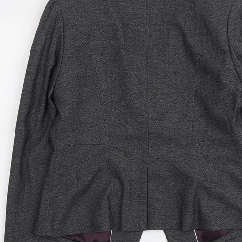 NEXT Womens Grey Polyester Jacket Suit Jacket Size 12