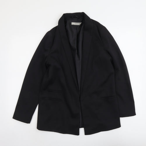 ASOS Womens Black Polyester Jacket Blazer Size 10