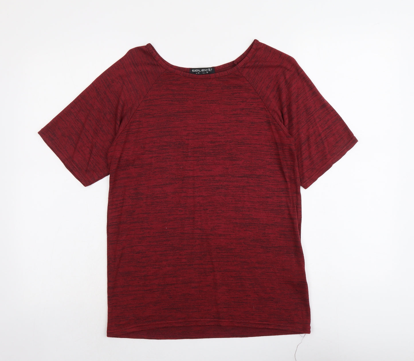 Select Womens Red Round Neck Viscose Pullover Jumper Size 10