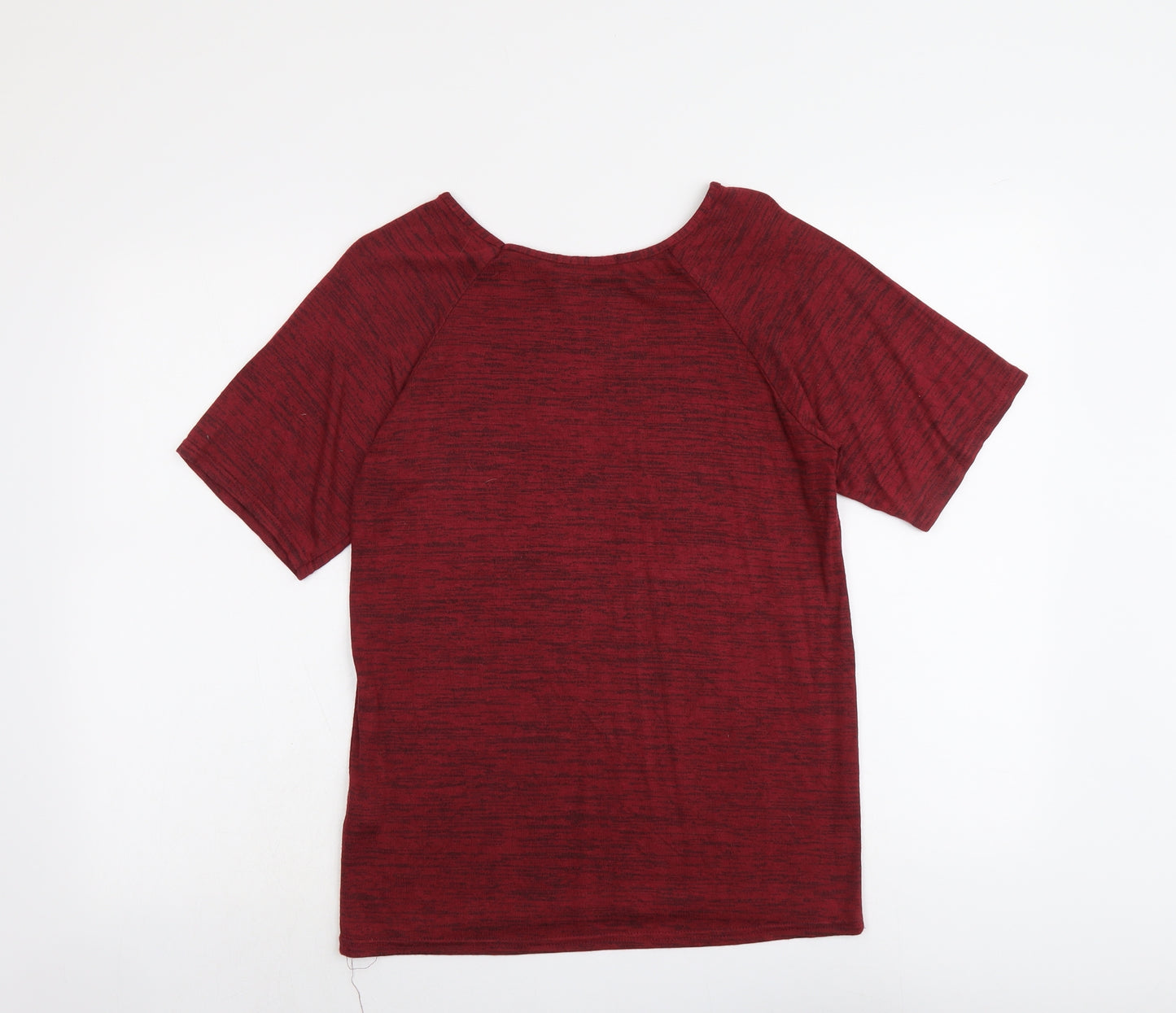 Select Womens Red Round Neck Viscose Pullover Jumper Size 10
