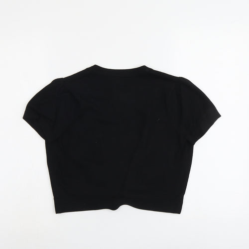 Wallis Womens Black V-Neck Viscose Cardigan Jumper Size S