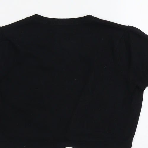 Wallis Womens Black V-Neck Viscose Cardigan Jumper Size S