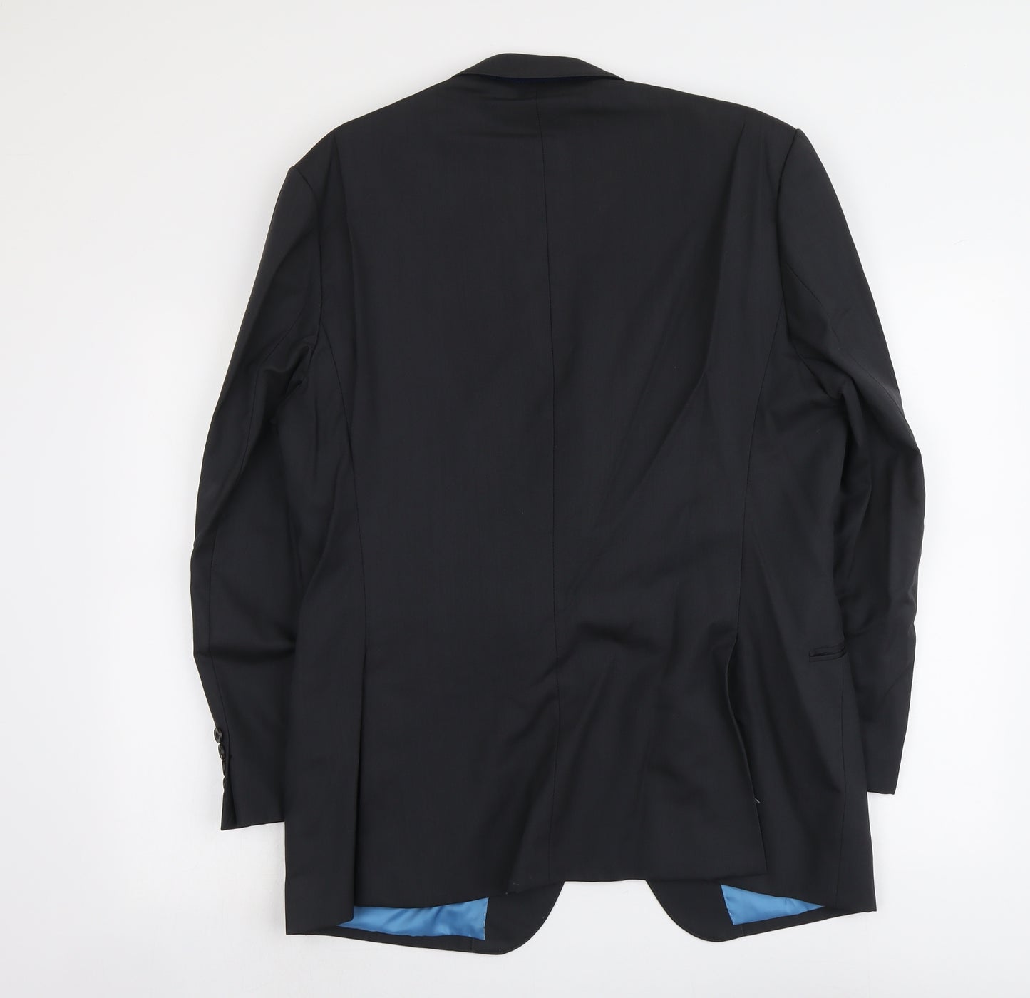Marks and Spencer Mens Black Wool Jacket Blazer Size M Regular