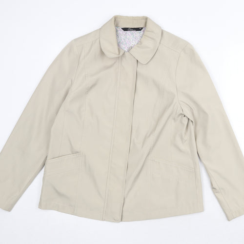 Bonmarché Womens Beige Jacket Size XS Zip