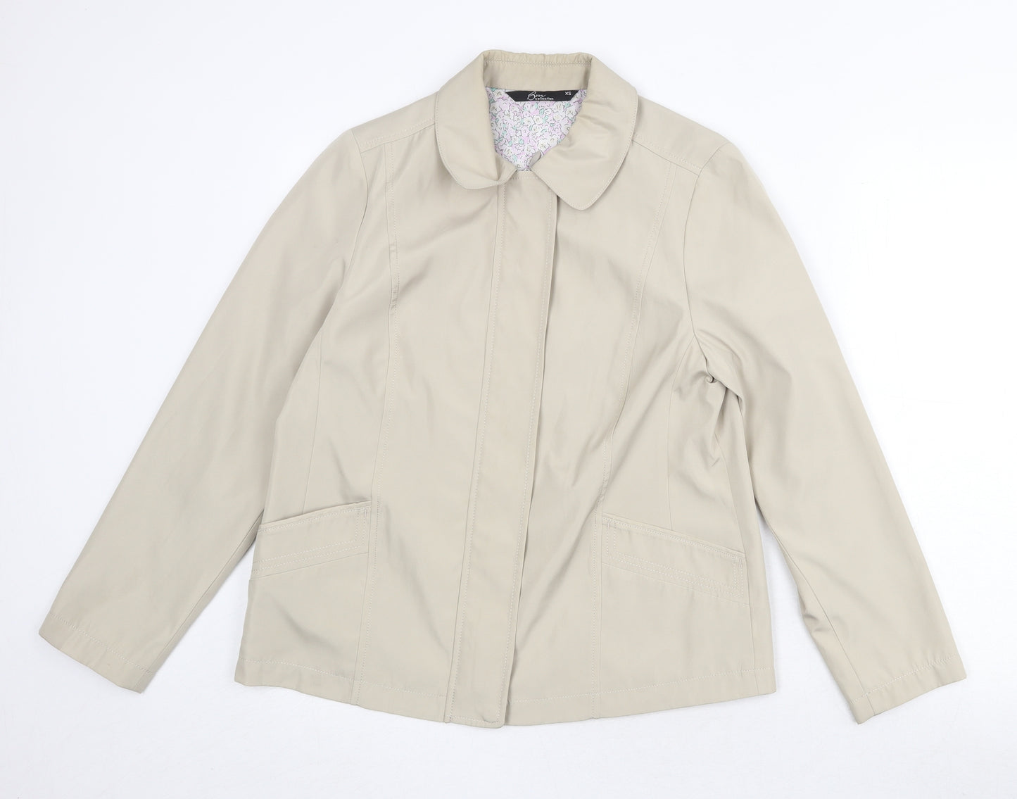 Bonmarché Womens Beige Jacket Size XS Zip