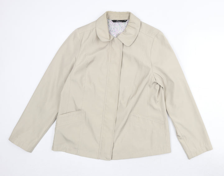 Bonmarché Womens Beige Jacket Size XS Zip