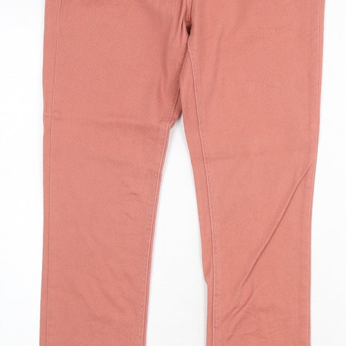 Miso Womens Pink Cotton Skinny Jeans Size 10 Regular Zip