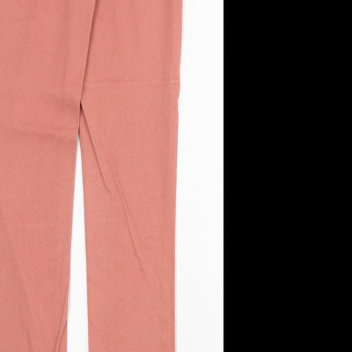 Miso Womens Pink Cotton Skinny Jeans Size 10 Regular Zip