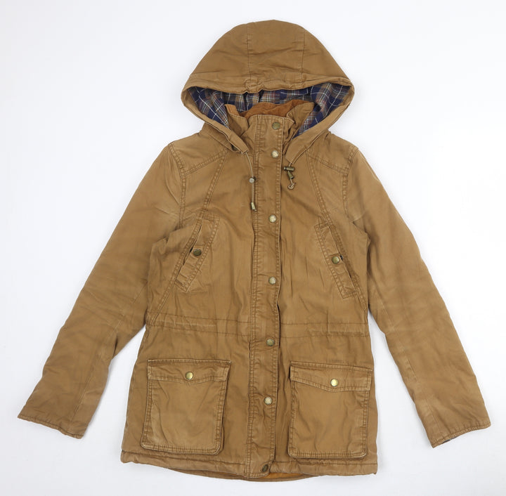 H&M Womens Brown Jacket Size 10 Zip