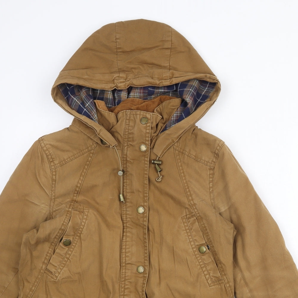 H&M Womens Brown Jacket Size 10 Zip