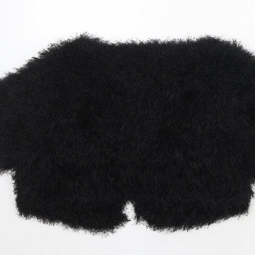 Great Plains Womens Black V-Neck Polyester Cardigan Jumper Size S