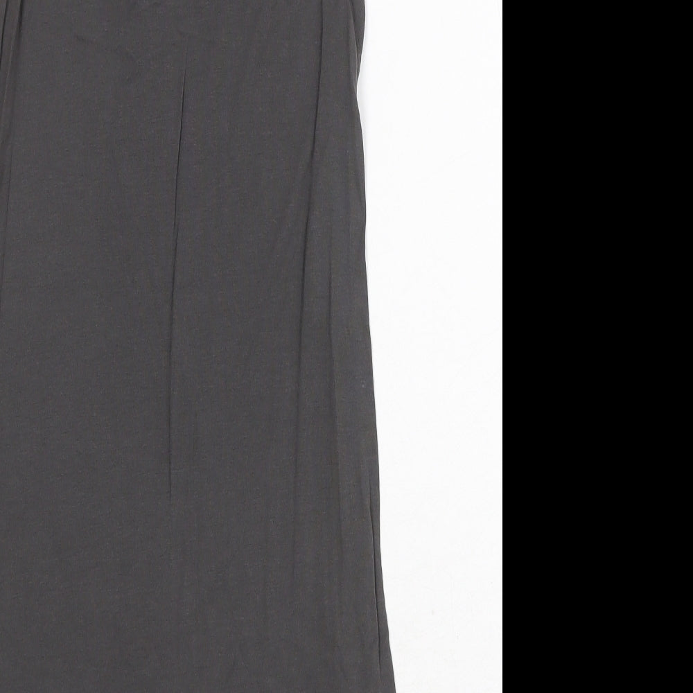 Select Womens Grey Viscose Basic Tank Size 8 Round Neck - Rock N Roll
