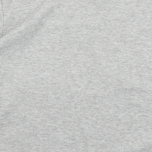 Gap Girls Grey 100% Cotton Basic T-Shirt Size 4 Years Round Neck Pullover - Just The Best