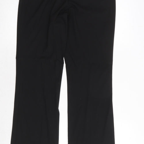 NEXT Womens Black Polyester Dress Pants Trousers Size 8 Regular Zip