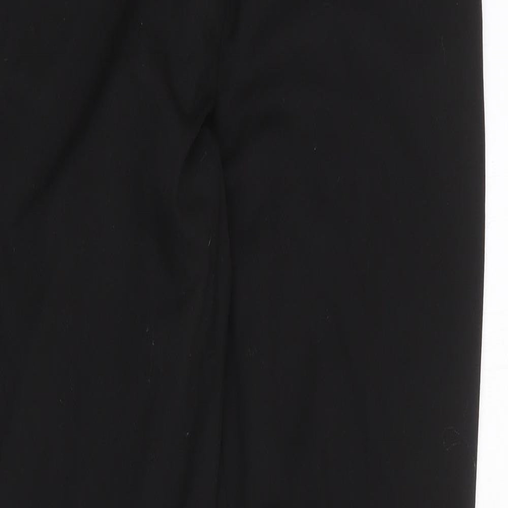 NEXT Womens Black Polyester Dress Pants Trousers Size 8 Regular Zip