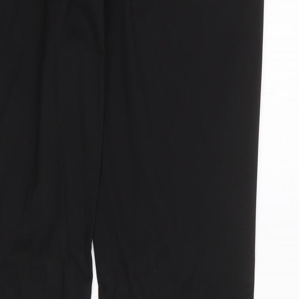 NEXT Womens Black Polyester Dress Pants Trousers Size 8 Regular Zip