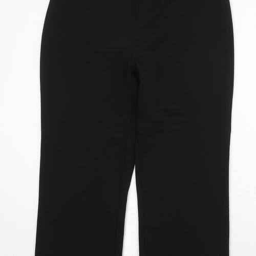 Bonmarché Womens Black Polyester Trousers Size 12 Regular