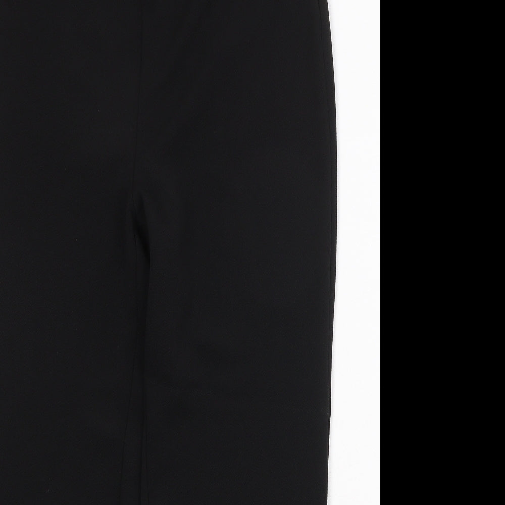 Bonmarché Womens Black Polyester Trousers Size 12 Regular