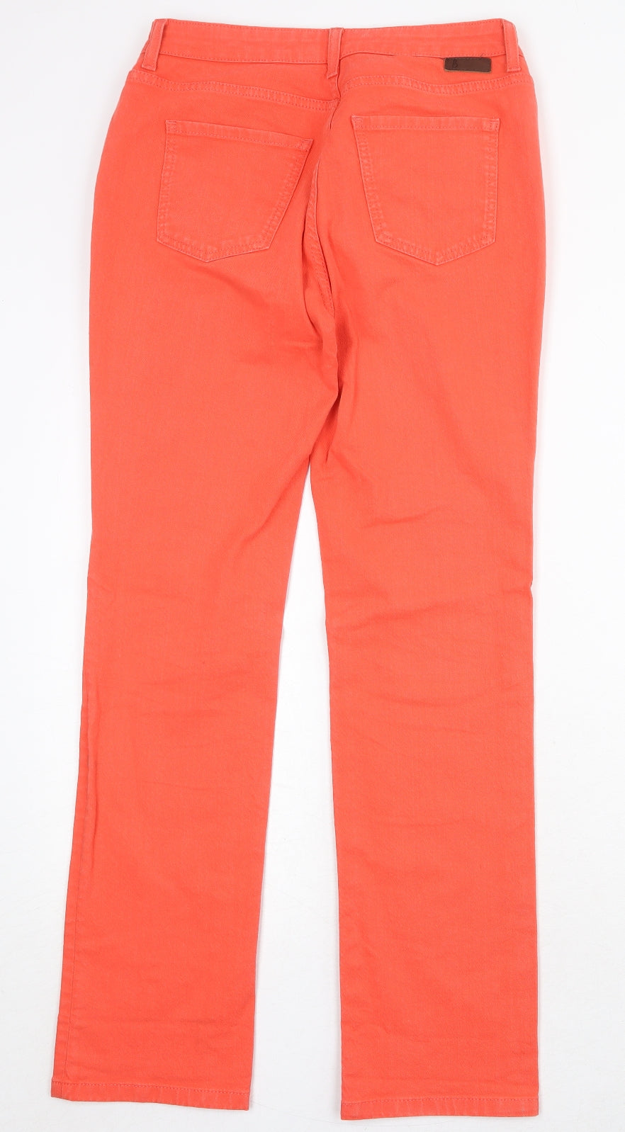 Boden Womens Red Cotton Straight Jeans Size 10 Regular Zip
