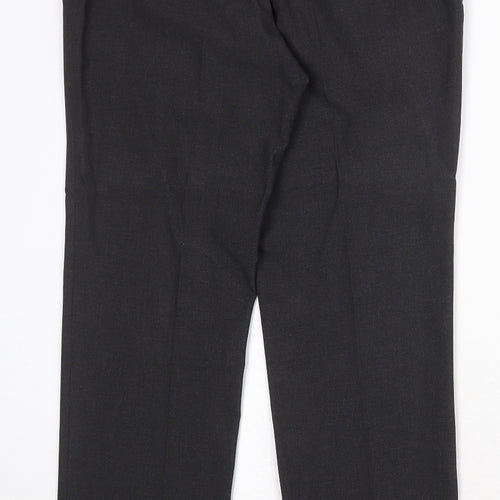 NEXT Mens Grey Polyester Dress Pants Trousers Size 32 in Regular Zip