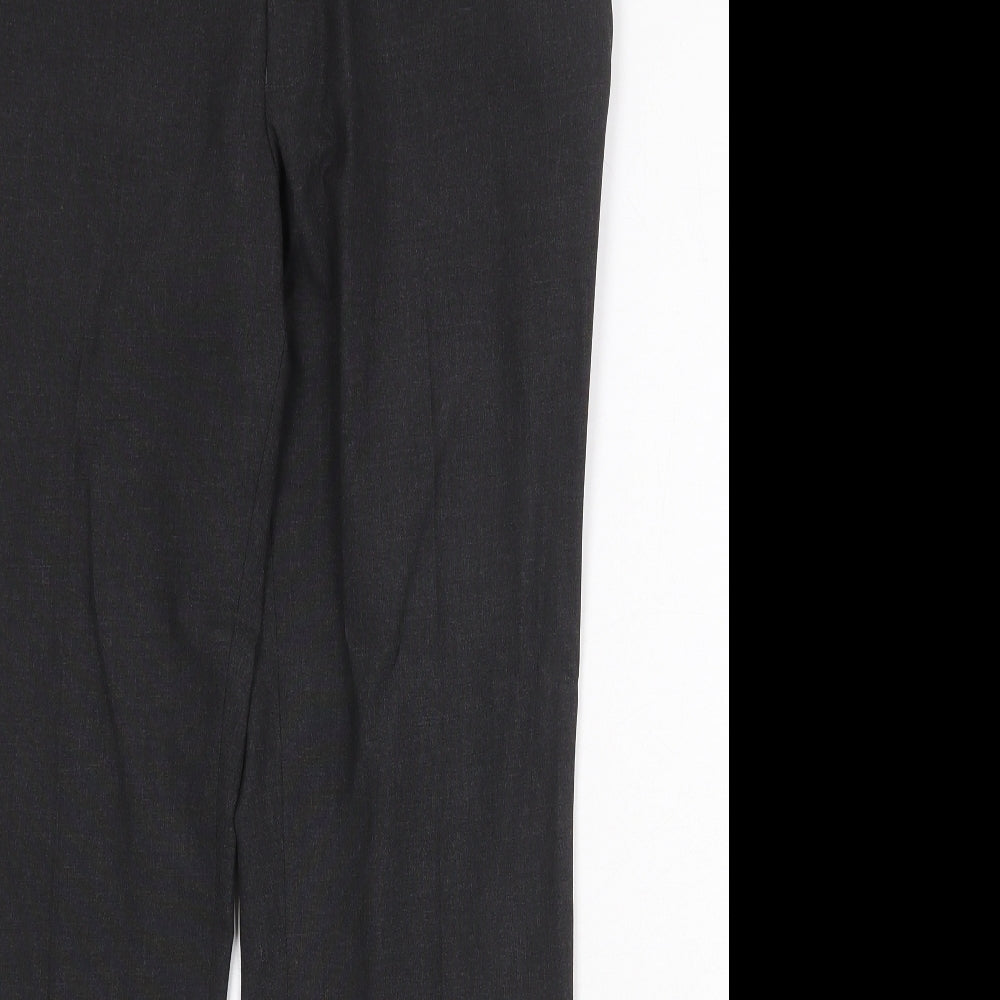 NEXT Mens Grey Polyester Dress Pants Trousers Size 32 in Regular Zip