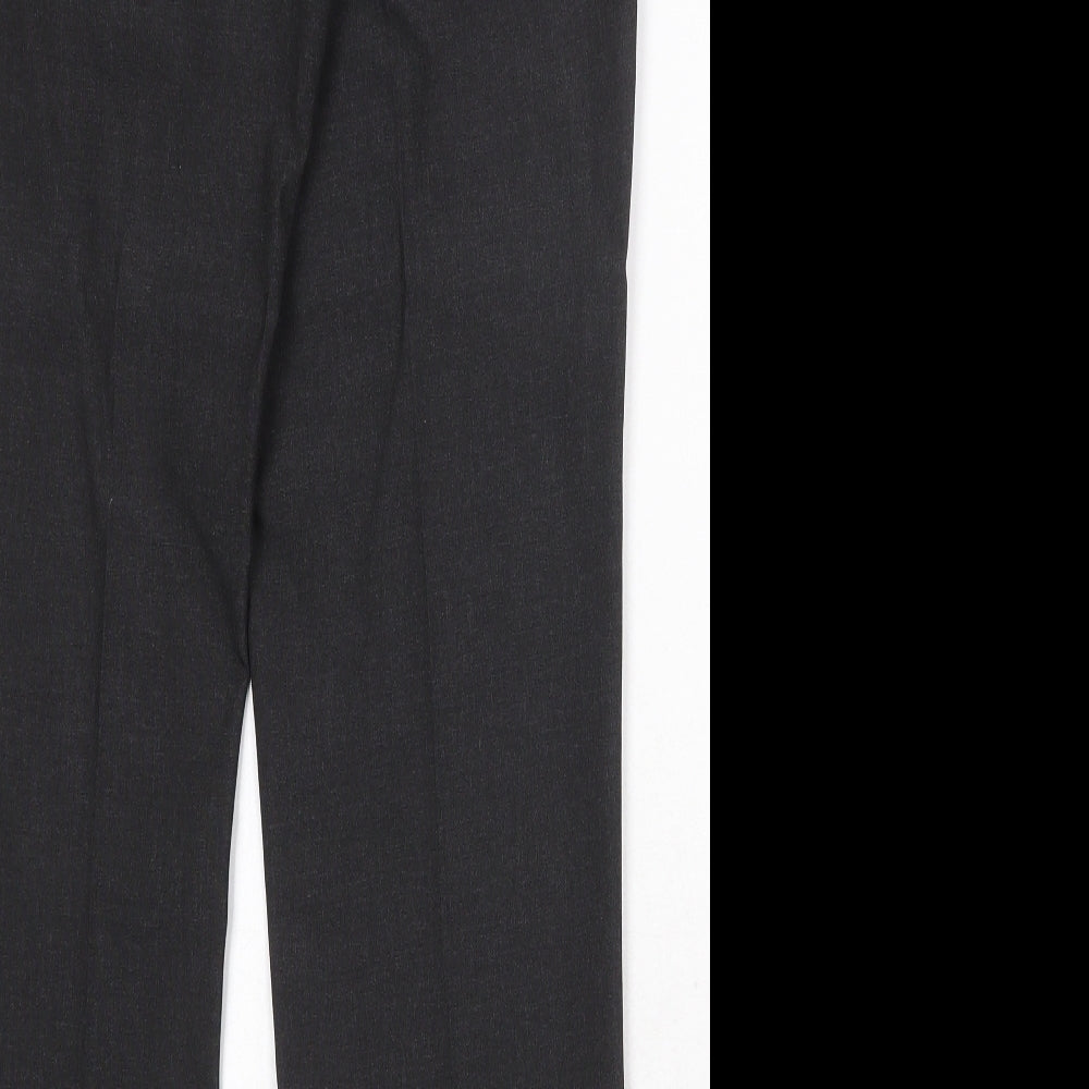 NEXT Mens Grey Polyester Dress Pants Trousers Size 32 in Regular Zip