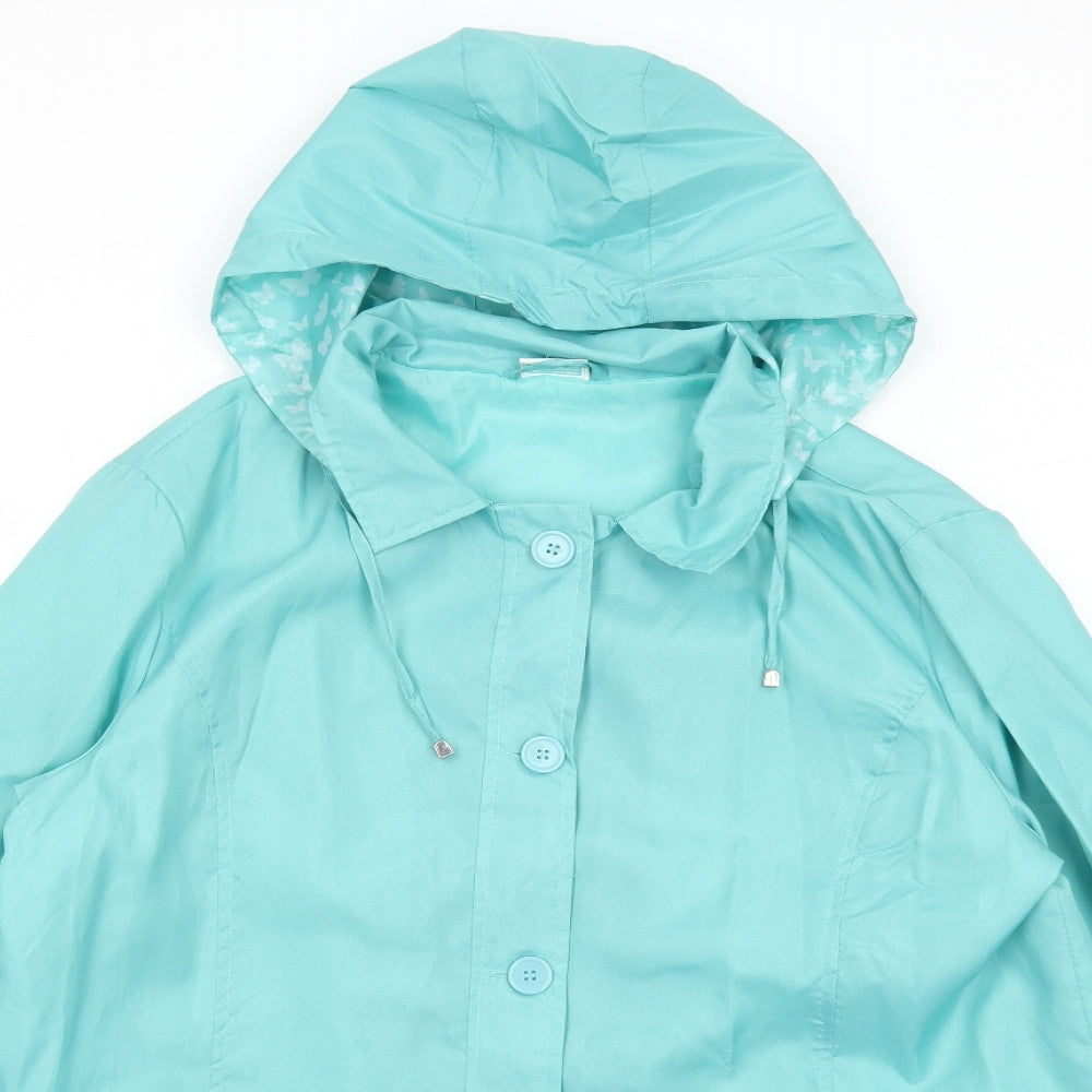 Anne De Lancay Womens Green Jacket Size 18 Button