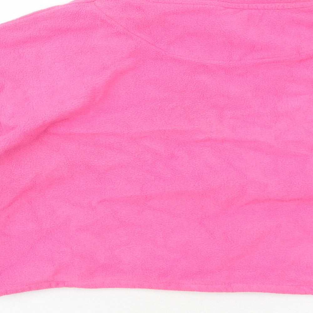 Brave Soul Womens Pink Polyester Pullover Sweatshirt Size M Zip