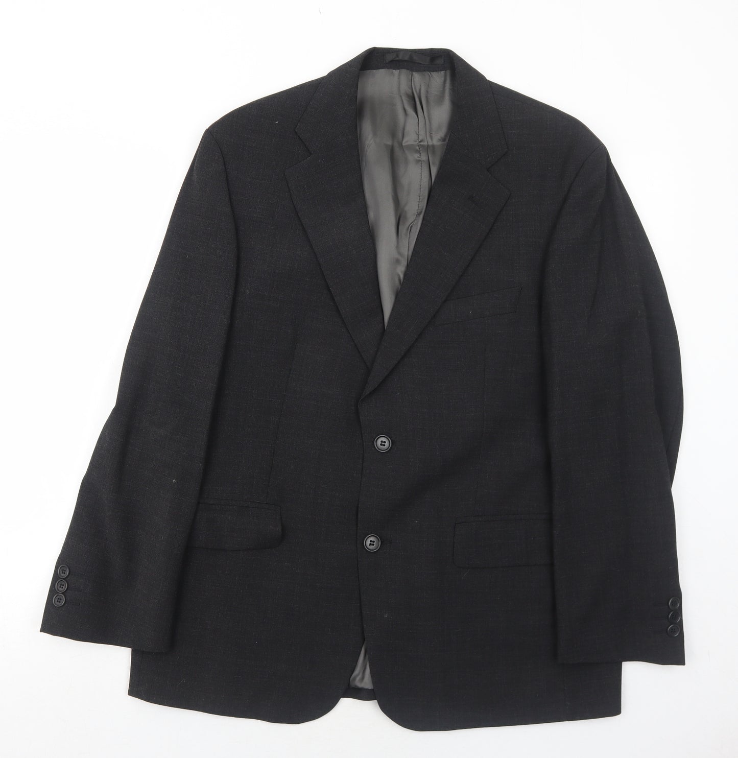 Impressions Mens Grey Polyester Jacket Suit Jacket Size 42 Regular
