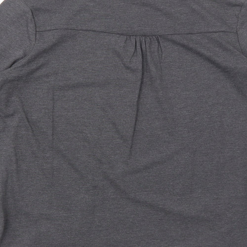 NEXT Girls Grey Cotton Pullover T-Shirt Size 12 Years Boat Neck Pullover - All You Need is Sparkle