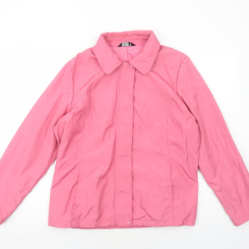 Bonmarché Womens Pink Jacket Size M Zip