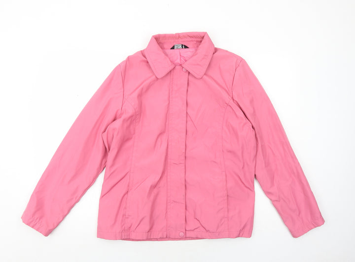 Bonmarché Womens Pink Jacket Size M Zip