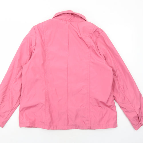 Bonmarché Womens Pink Jacket Size M Zip